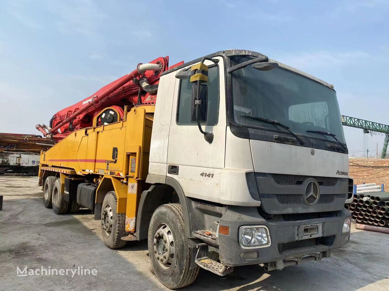 автобетононасос Putzmeister  на шасі Mercedes-Benz Actros 4141