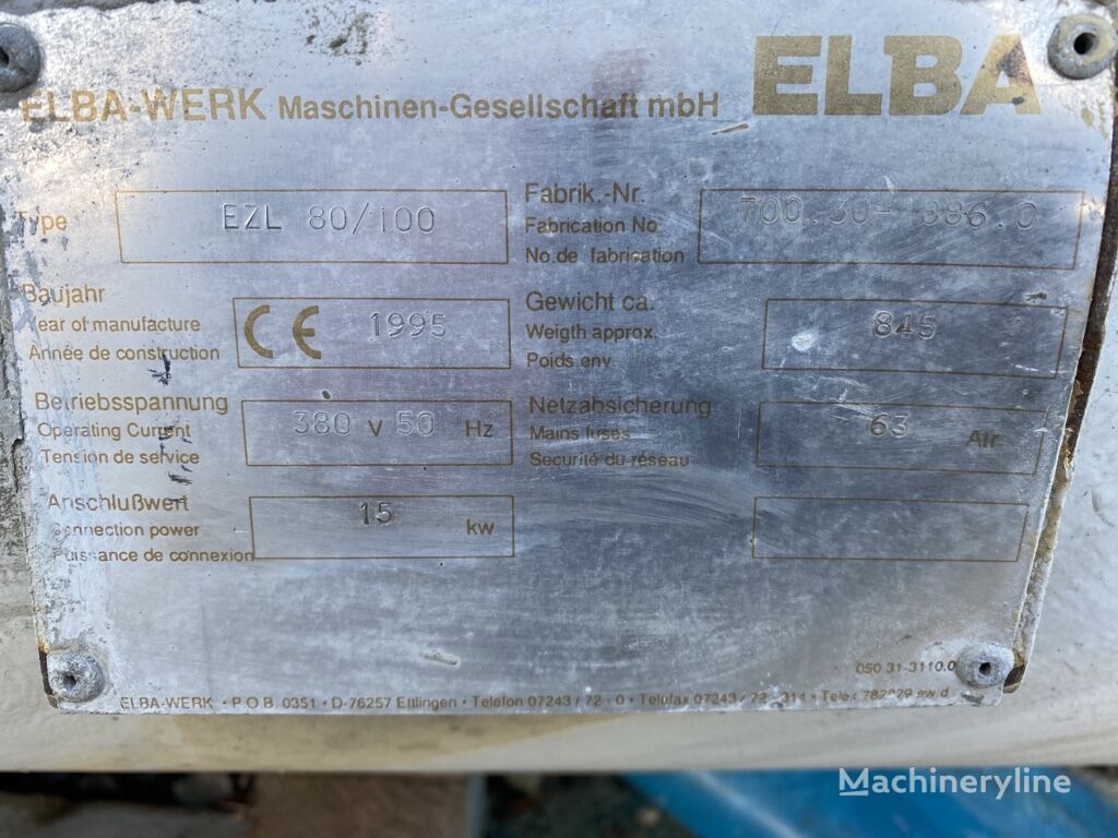 бетонний завод Elba BZL 80/100