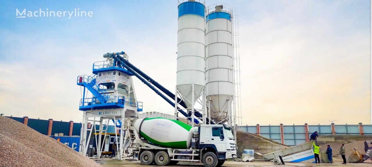 новий бетонний завод Fabo SKIP SYSTEM CONCRETE BATCHING PLANT | 120m3/h Capacity