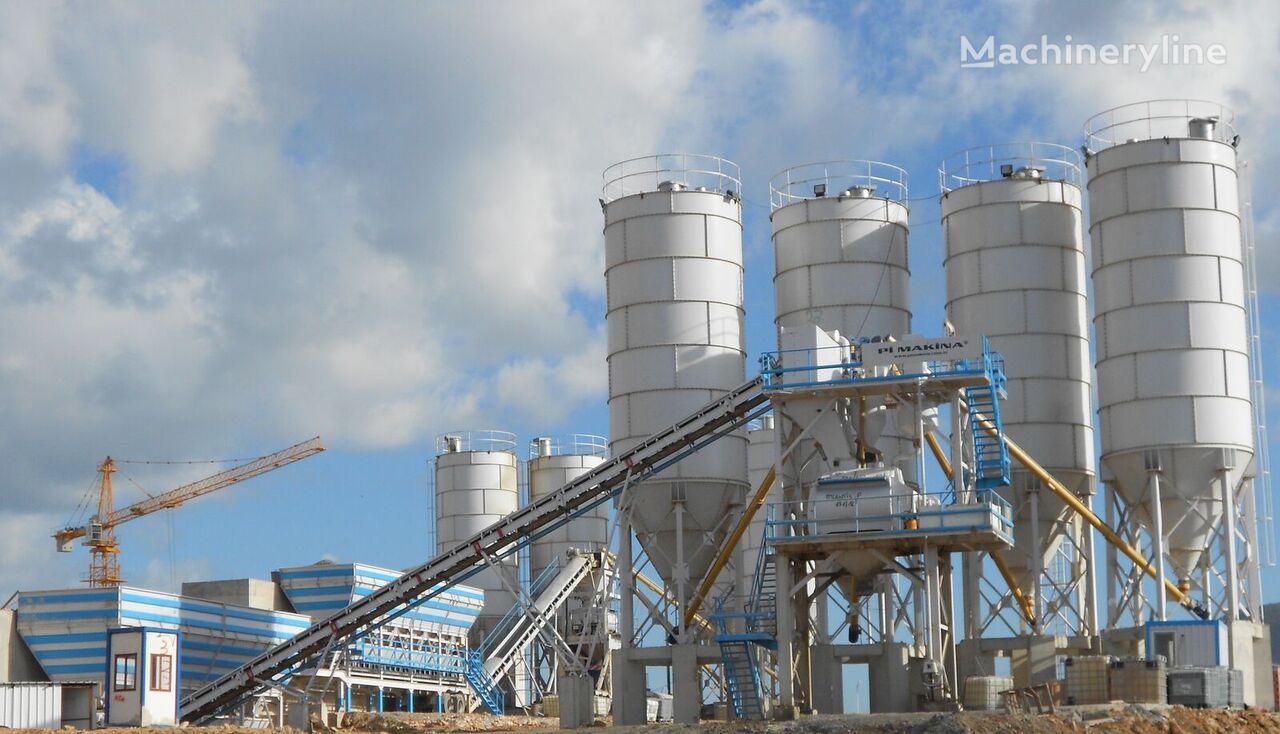 новий бетонний завод Pi Makina Stationary Concrete Mixing Plant 120 m3/h