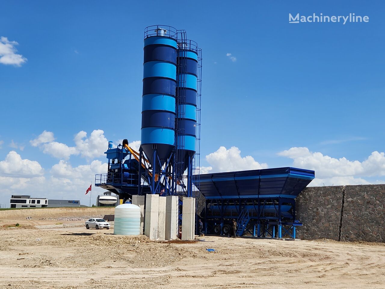 новий бетонний завод Polygonmach PMC-120 Mobile Batching Plant Self Erecting No Crane Necessity