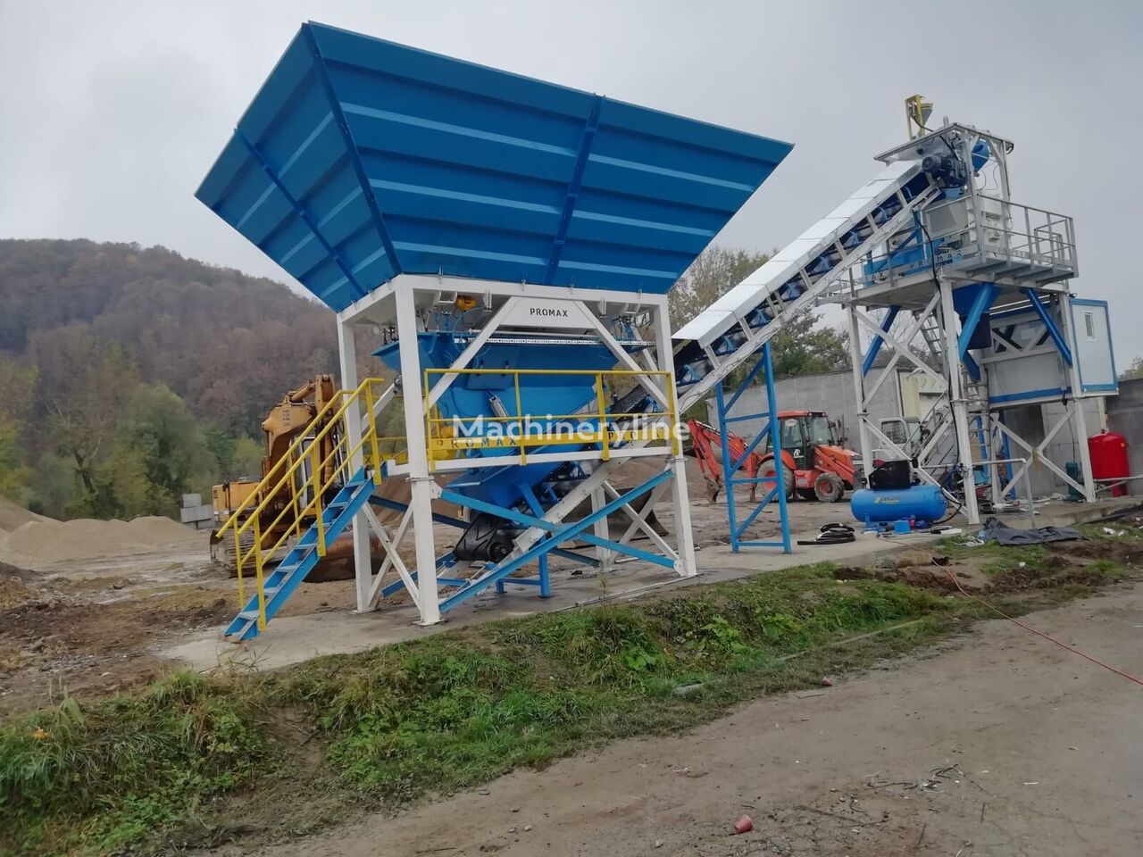 новий бетонний завод Promax Compact Concrete Batching Plant C60-SNG-PLUS (60m3/h)