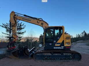 міні-екскаватор Hyundai HX145lcr Tracked excavator w/ 3 buckets and tilt