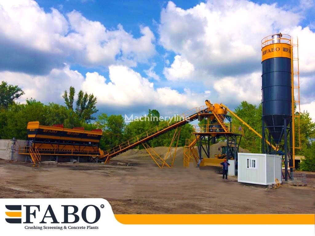новый бетонный завод Fabo 75m3/h STATIONARY CONCRETE MIXING PLANT